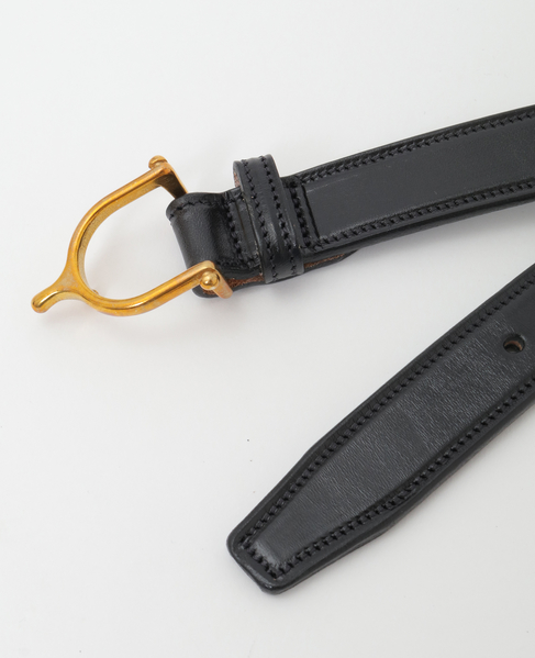 【TORY LEATHER/トリーレザー】1inch Spur Buckle Belt 詳細画像 ブラック 8