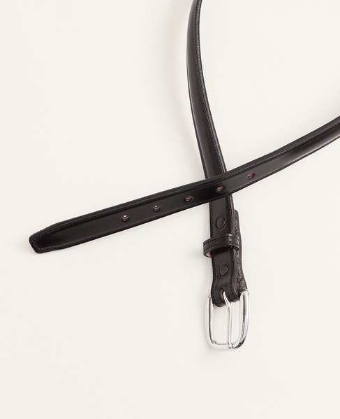 【TORY LEATHER/トリーレザー】1inch Classic Raised Belt 詳細画像 ブラック 2