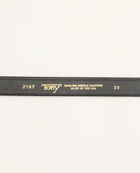 【TORY LEATHER/トリーレザー】1inch Classic Raised Belt 詳細画像 ブラック 3