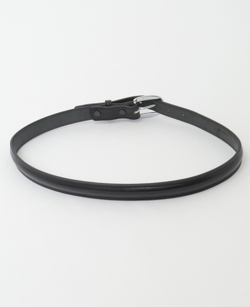 【TORY LEATHER/トリーレザー】1inch Classic Raised Belt 詳細画像 ブラック 5
