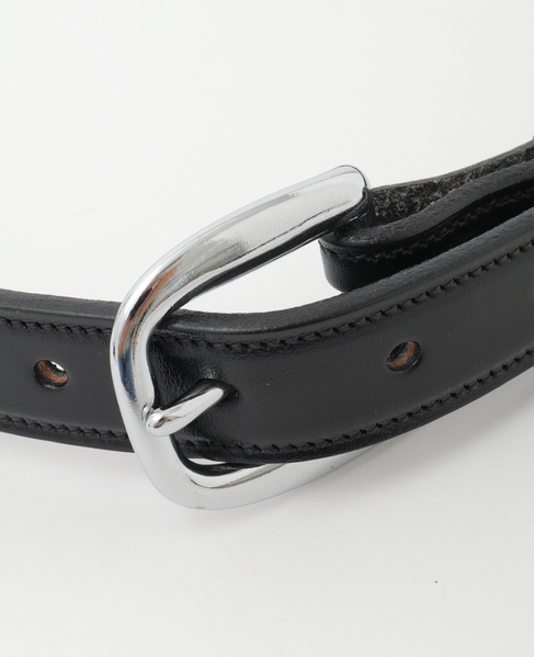 【TORY LEATHER/トリーレザー】1inch Classic Raised Belt 詳細画像 ブラック 6