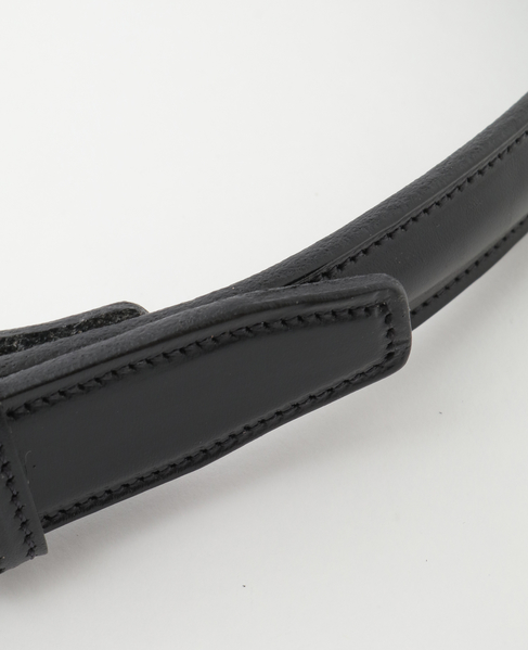 【TORY LEATHER/トリーレザー】1inch Classic Raised Belt 詳細画像 ブラック 7