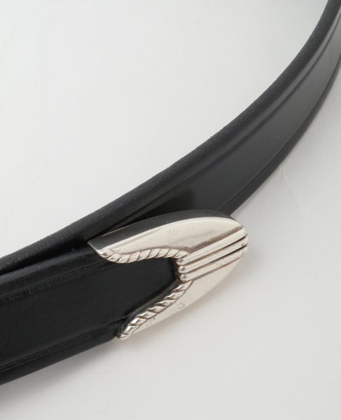 【TORY LEATHER/トリーレザー】1inch 3-PIECE SILVER BUCKLE BELTS 詳細画像 ブラック 6