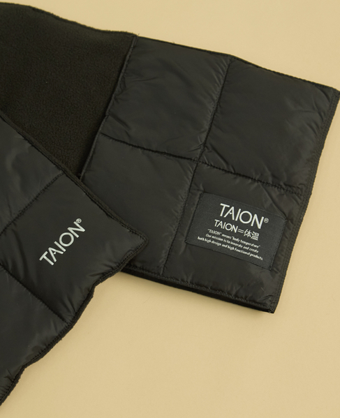 【TAION/タイオン】ベーシック ダウンマフラー 詳細画像 ブラック 4