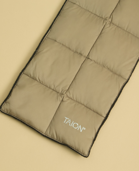 【TAION/タイオン】ベーシック ダウンマフラー 詳細画像 カーキ 2