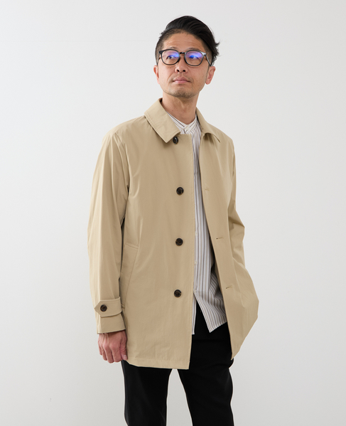 《WEB限定》4WAYクロスバルカラーコート | 軽量 / 撥水 / ストレッチ / 防シワ 詳細画像 ベージュ 1