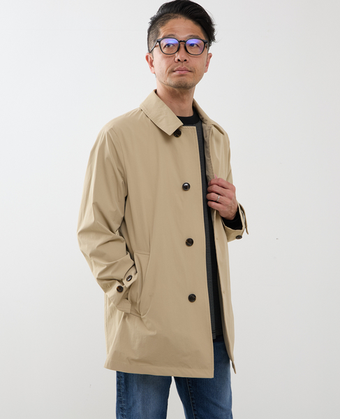 《WEB限定》4WAYクロスバルカラーコート | 軽量 / 撥水 / ストレッチ / 防シワ 詳細画像 ベージュ 18