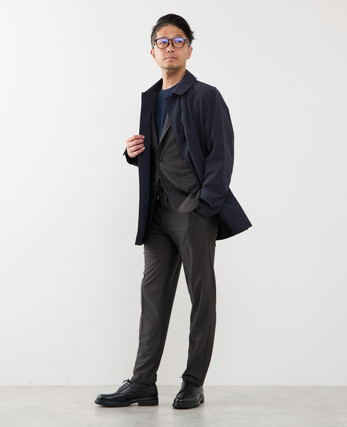 《WEB限定》4WAYクロスバルカラーコート | 軽量 / 撥水 / ストレッチ / 防シワ 詳細画像 ベージュ 28