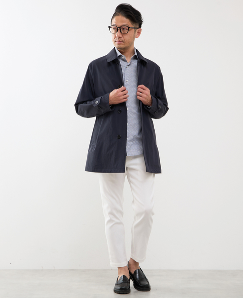 《WEB限定》【全6サイズ×7色展開】ハイストレッチアンクルテーパードパンツ 詳細画像 ホワイト 18