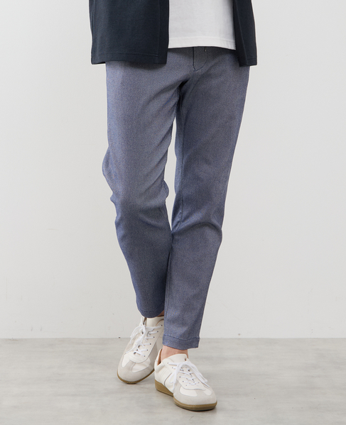 《WEB限定》【全6サイズ×7色展開】ハイストレッチアンクルテーパードパンツ 詳細画像 ブルー 1