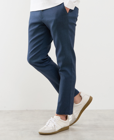 《WEB限定》【全6サイズ×7色展開】ハイストレッチアンクルテーパードパンツ 詳細画像 ブルー 5