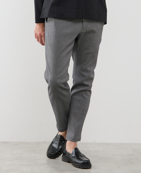 《WEB限定》【全6サイズ×7色展開】ハイストレッチアンクルテーパードパンツ 詳細画像 グレー 1