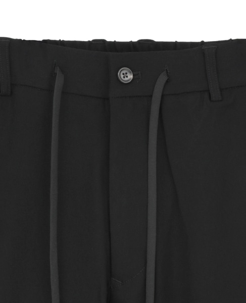 《WEB限定》【全6サイズ×7色展開】ハイストレッチアンクルテーパードパンツ 詳細画像 ブラック 4