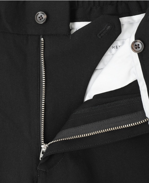 《WEB限定》【全6サイズ×7色展開】ハイストレッチアンクルテーパードパンツ 詳細画像 ブラック 6