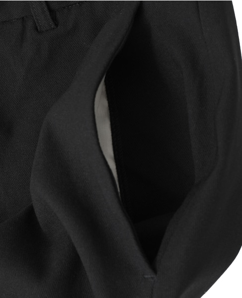 《WEB限定》【全6サイズ×7色展開】ハイストレッチアンクルテーパードパンツ 詳細画像 ブラック 7