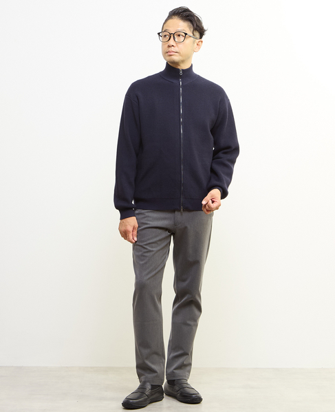 《WEB限定》【全6サイズ展開】ウォームハイストレッチ ジャストテーパードパンツ | 裏起毛 詳細画像 グレー 20