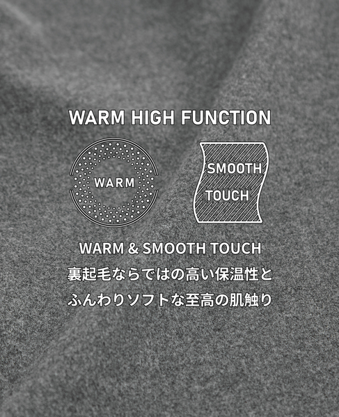 《WEB限定》【全6サイズ展開】ウォームハイストレッチ ジャストテーパードパンツ | 裏起毛 詳細画像 グレー 5