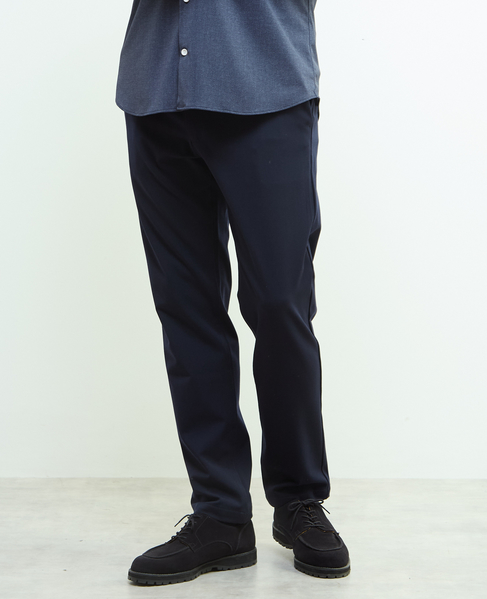 《WEB限定》【全6サイズ展開】ウォームハイストレッチ ジャストテーパードパンツ | 裏起毛 詳細画像 ネイビー 4