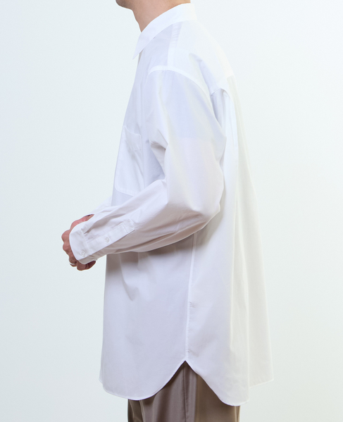 【MASTER FRAME/マスターフレーム】ワイドレギュラーシャツ 詳細画像 ホワイト 13