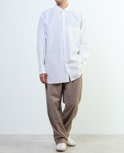 【MASTER FRAME/マスターフレーム】ワイドレギュラーシャツ 詳細画像 ホワイト 14