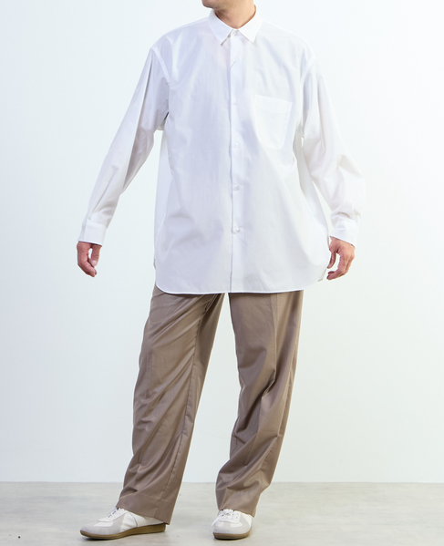【MASTER FRAME/マスターフレーム】ワイドレギュラーシャツ 詳細画像 ホワイト 15