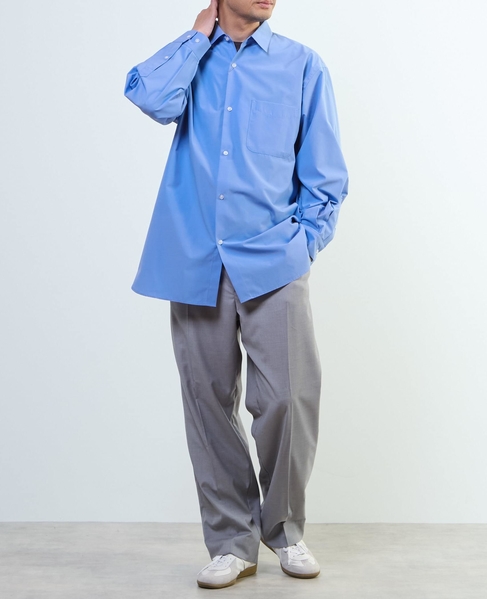 【MASTER FRAME/マスターフレーム】ワイドレギュラーシャツ 詳細画像 ホワイト 21