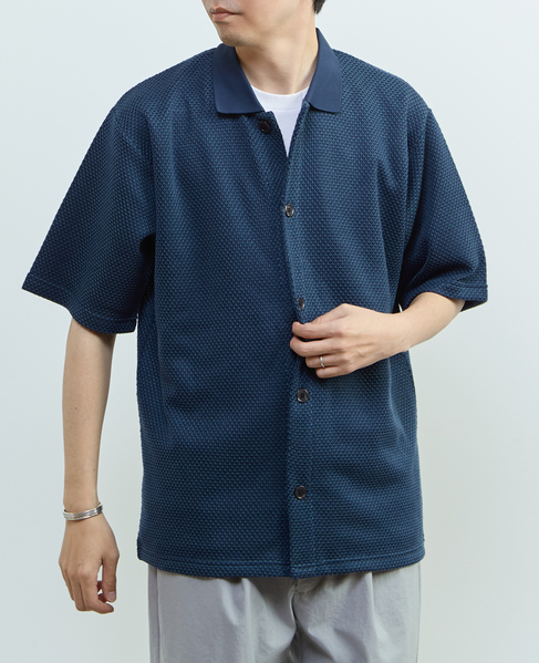 【MASTER FRAME/マスターフレーム】ハニカムポロカラーシャツ 詳細画像 ベージュ 15