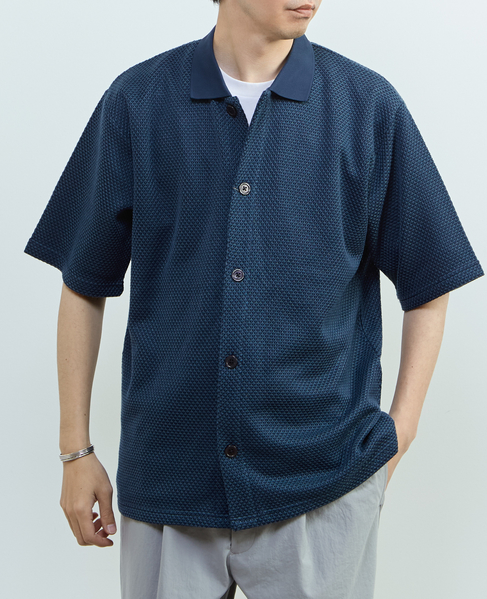 【MASTER FRAME/マスターフレーム】ハニカムポロカラーシャツ 詳細画像 ベージュ 16