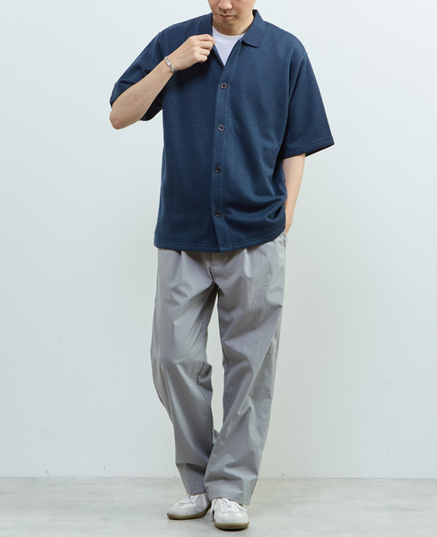 【MASTER FRAME/マスターフレーム】ハニカムポロカラーシャツ 詳細画像 ベージュ 18