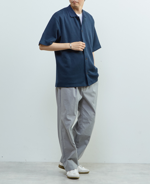 【MASTER FRAME/マスターフレーム】ハニカムポロカラーシャツ 詳細画像 ベージュ 19