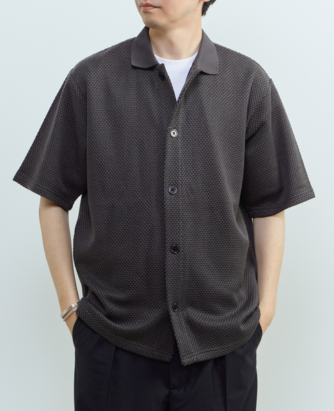 【MASTER FRAME/マスターフレーム】ハニカムポロカラーシャツ 詳細画像 ベージュ 20