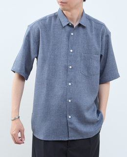 【MASTER FRAME/マスターフレーム】リネンライクキャンバス 半袖シャツ