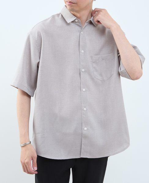 【MASTER FRAME/マスターフレーム】リネンライクキャンバス 半袖シャツ 詳細画像 ベージュ 14