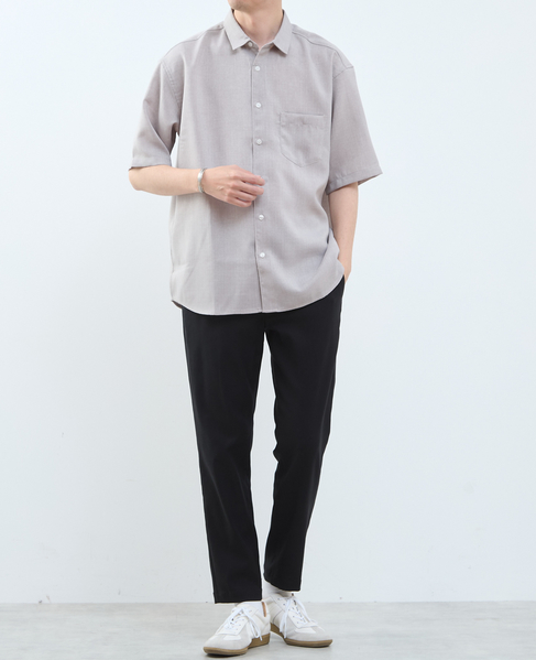 【MASTER FRAME/マスターフレーム】リネンライクキャンバス 半袖シャツ 詳細画像 ベージュ 15