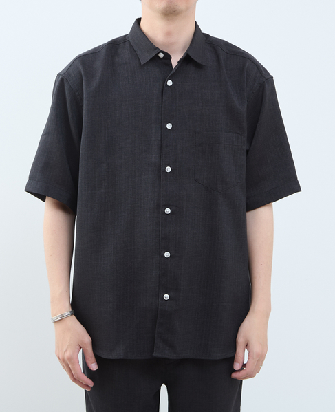 【MASTER FRAME/マスターフレーム】リネンライクキャンバス 半袖シャツ 詳細画像 ベージュ 2