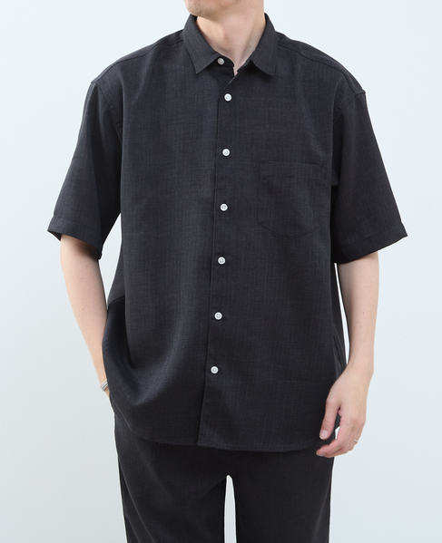 【MASTER FRAME/マスターフレーム】リネンライクキャンバス 半袖シャツ 詳細画像 ベージュ 21