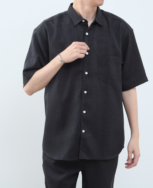 【MASTER FRAME/マスターフレーム】リネンライクキャンバス 半袖シャツ 詳細画像 ベージュ 22