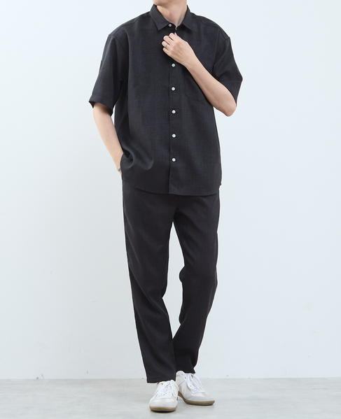 【MASTER FRAME/マスターフレーム】リネンライクキャンバス 半袖シャツ 詳細画像 ベージュ 23