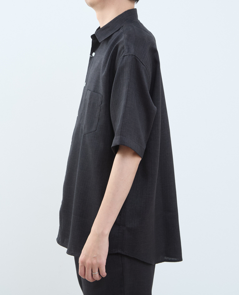 【MASTER FRAME/マスターフレーム】リネンライクキャンバス 半袖シャツ 詳細画像 ベージュ 3