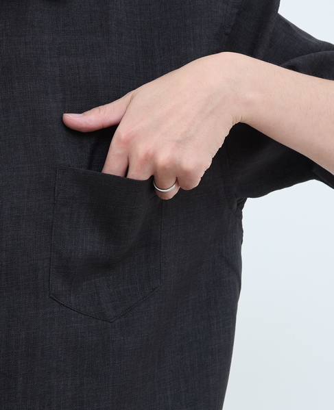 【MASTER FRAME/マスターフレーム】リネンライクキャンバス 半袖シャツ 詳細画像 ベージュ 7