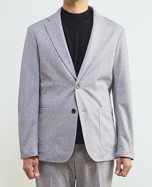 プリントテックジャージカットジャケット(セットアップ可) 詳細画像 ライトグレー 2