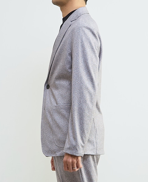 プリントテックジャージカットジャケット(セットアップ可) 詳細画像 ライトグレー 3
