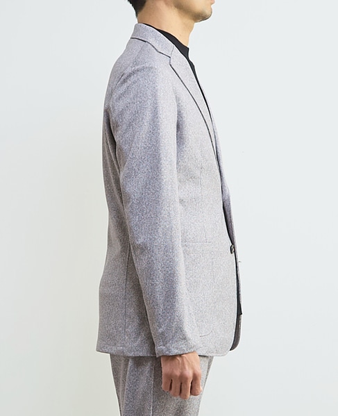 プリントテックジャージカットジャケット(セットアップ可) 詳細画像 ライトグレー 5