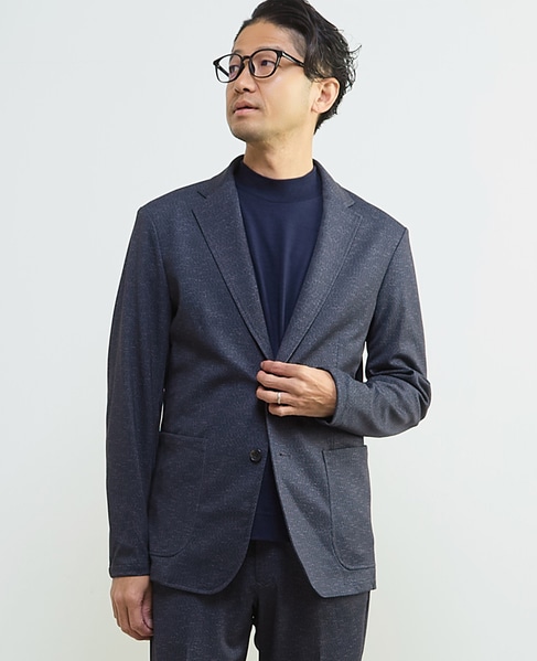 プリントテックジャージカットジャケット(セットアップ可) 詳細画像 ネイビー 1