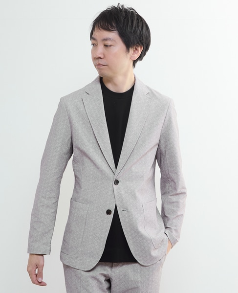 プリントテックサッカーイージージャケット(セットアップ可) 詳細画像 ライトグレー 15