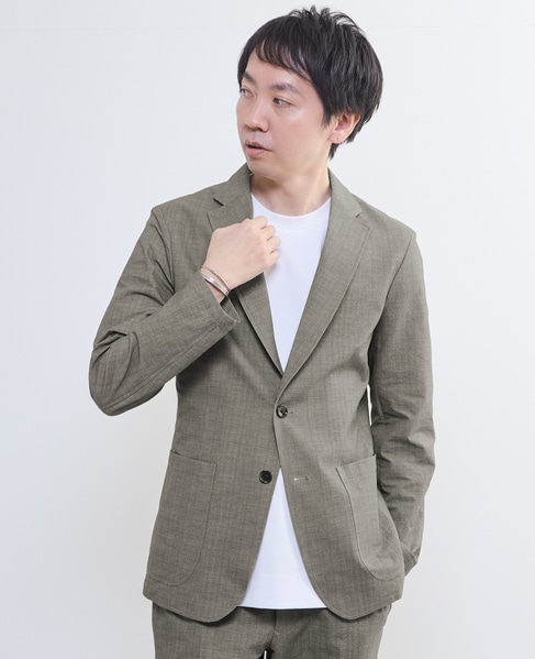 プリントテックサッカーイージージャケット(セットアップ可) 詳細画像 ライトグレー 19