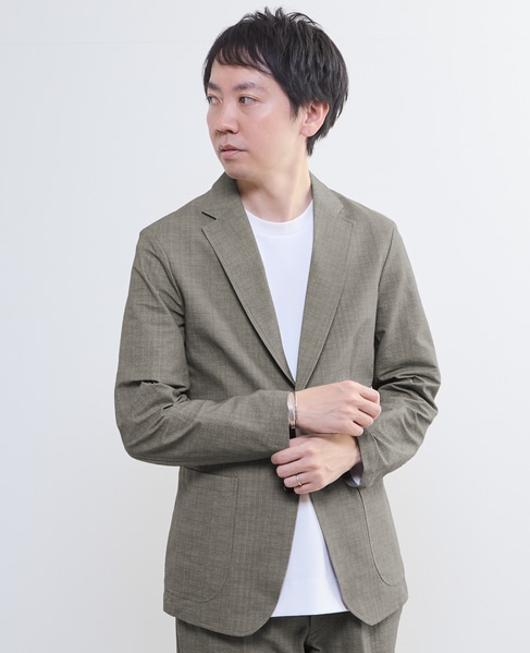 プリントテックサッカーイージージャケット(セットアップ可) 詳細画像 ライトグレー 20