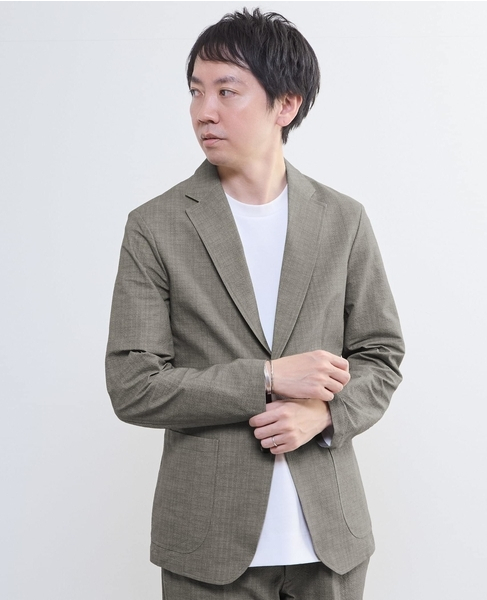 プリントテックサッカーイージージャケット(セットアップ可) 詳細画像 ライトグレー 24