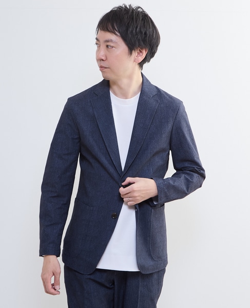 プリントテックサッカーイージージャケット(セットアップ可) 詳細画像 ベージュ 2