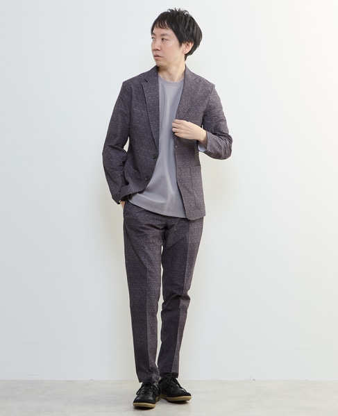 プリントテックサッカーイージージャケット(セットアップ可) 詳細画像 ベージュ 8